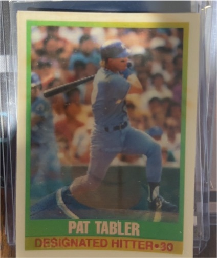 1990 Sportflics #218 Pat Tabler — front
