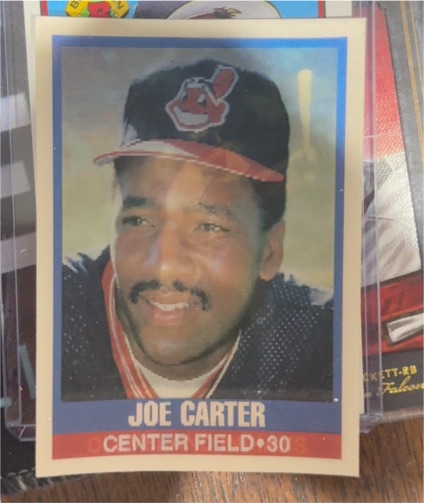 1989 Sportflics #104 Joe Carter — front