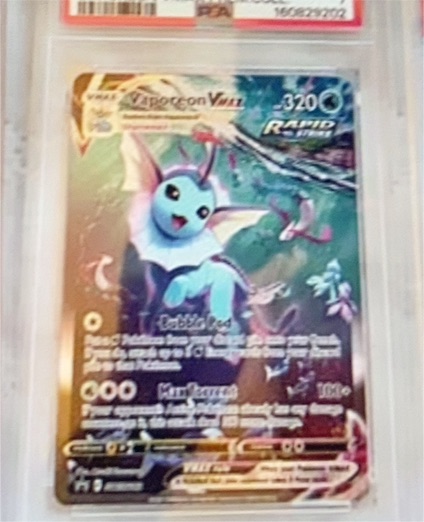 2021 Pokémon SWSH Black Star Promo #182 Vaporeon VMAX — front