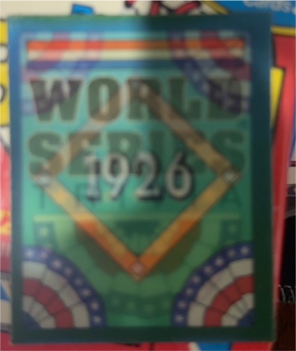 1991 Score Magic Motion World Series Trivia Card 1926 53 St. Louis Cardinals Old Pete Comes Through — front