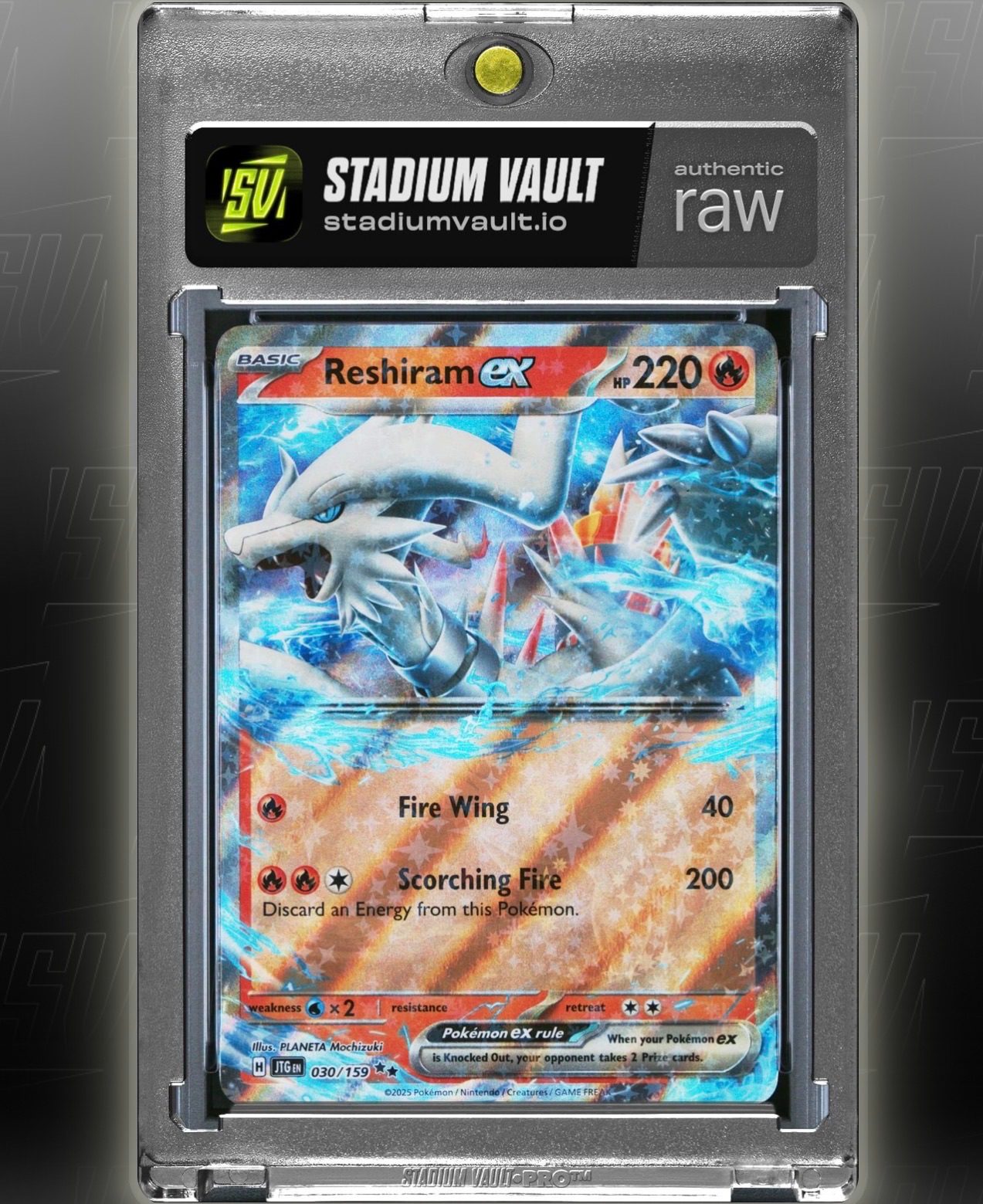 2025 Pokémon #030 Reshiram ex — front
