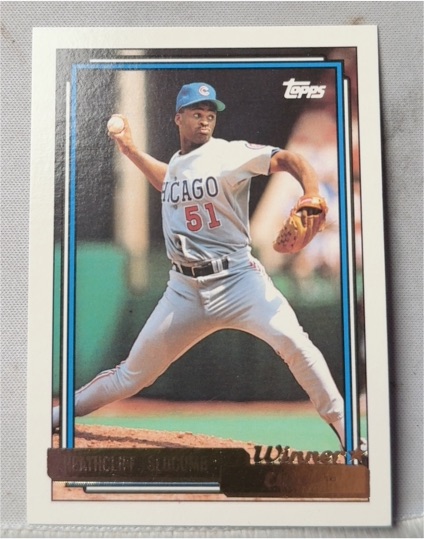 1992 Topps Gold Winners #576 Heathcliff Slocumb — front