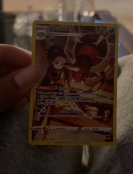 2022 Pokémon Sword & Shield Brilliant Stars #TG09 Ariados — front