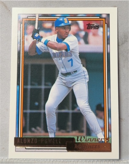 1992 Topps Gold Winners #295 Alonzo Powell — front