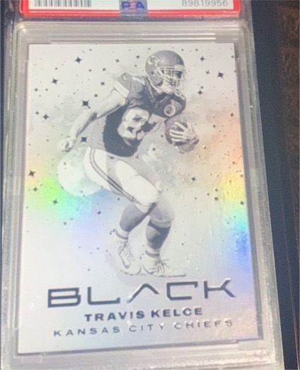 2023 Panini Black White Night #WN-15 Travis Kelce — front
