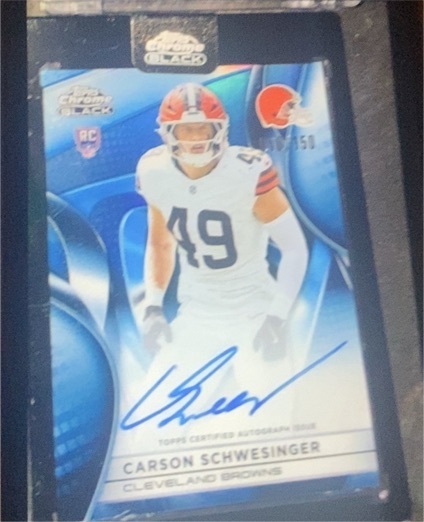 2025 Topps Chrome Black #RAU-CS Carson Schwesinger — front