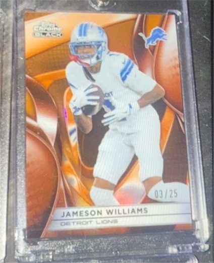 2025 Topps Chrome Black #03/25 Jameson Williams — front