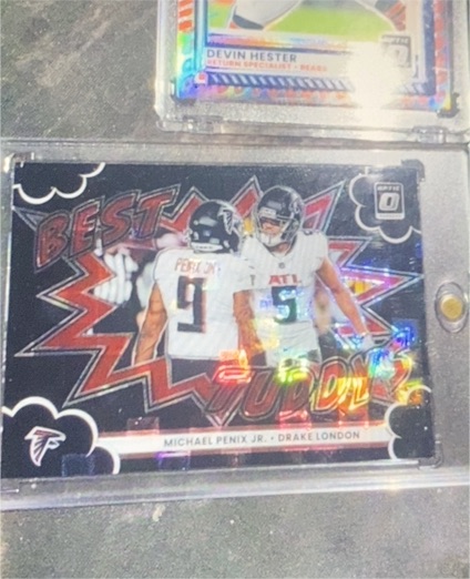 2024 Donruss Optic #Best Buds Michael Penix Jr. & Drake London — front