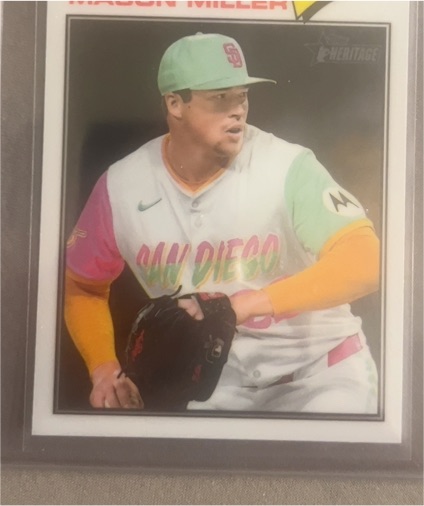 2026 Topps Heritage #65 Mason Miller Chrome — front