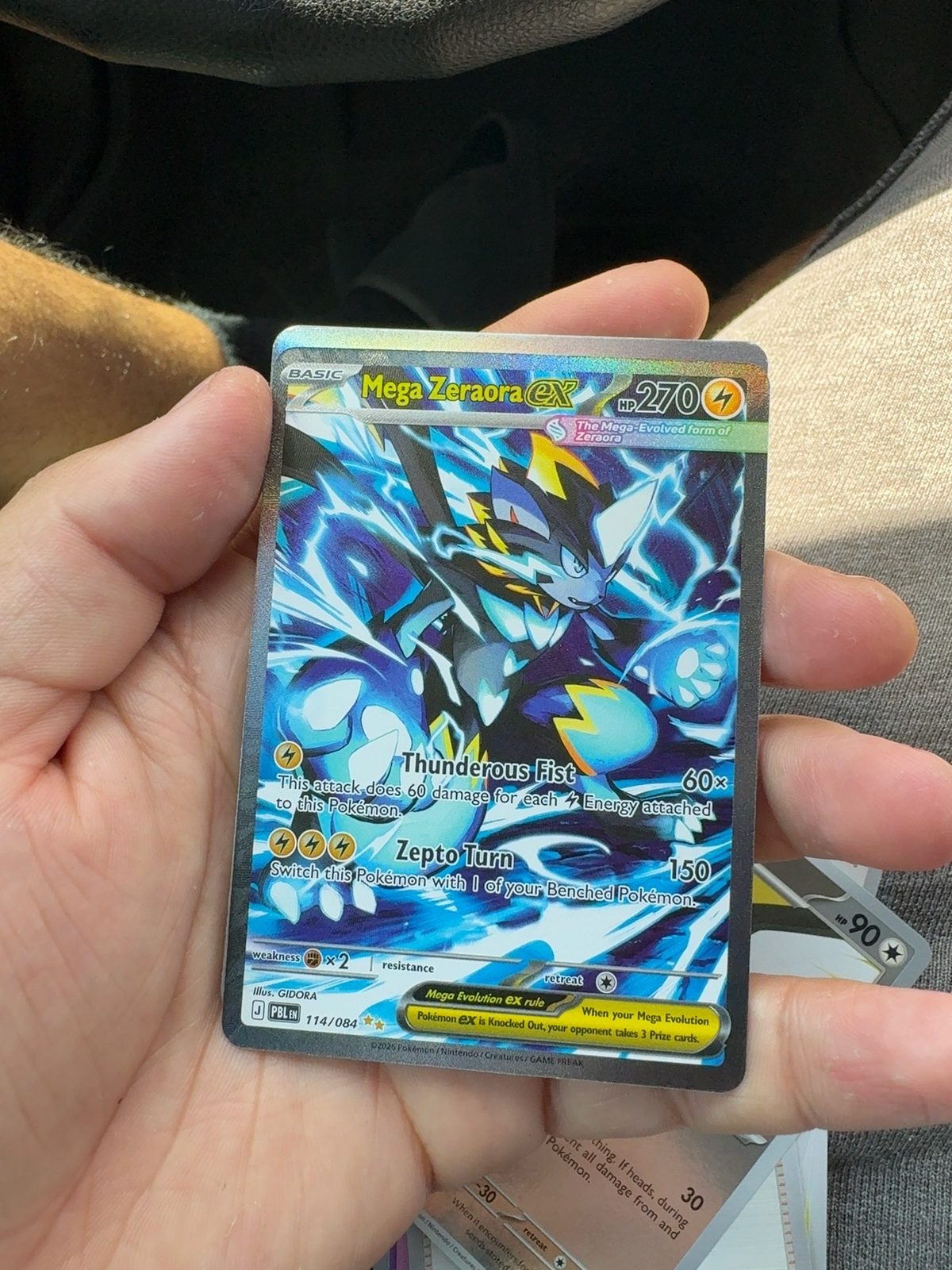 2026 Pokémon #114 Mega Zeraora ex — front