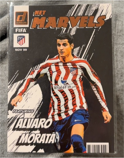 2022-23 Panini Donruss Net Marvels #3 Alvaro Morata — front