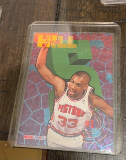 1995-96 NBA Hoops #S1 Grant Hill Slam! Insert — front