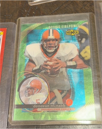 1999 Upper Deck Ionix Rookie Firepower #65 Donovan McNabb — front