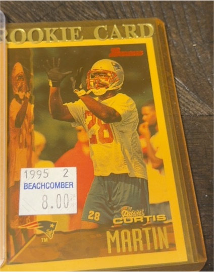 1995 Score Summit #166 Curtis Martin Rookie Card — front