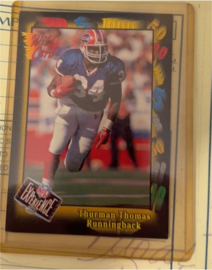 1991 Wild Card #126F Thurman Thomas NFL Experience Exchange — front