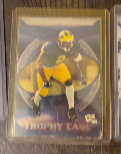 1998 Press Pass Trophy Case #3 Charles Woodson — front
