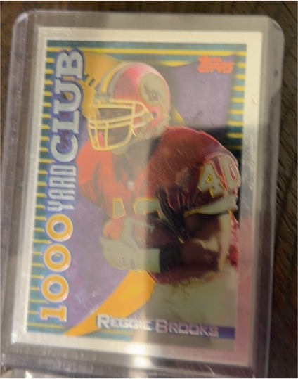 1994 Topps #11 Reggie Brooks Finest 1000/3000 Yd Club — front