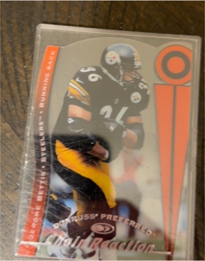 1997 Donruss Preferred #12B Jerome Bettis Chain Reaction Diecut — front