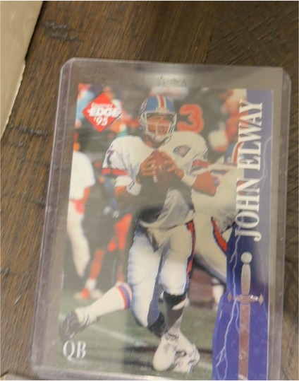 1995 Collectors Edge Excalibur Sword & Stone Red #21 John Elway — front
