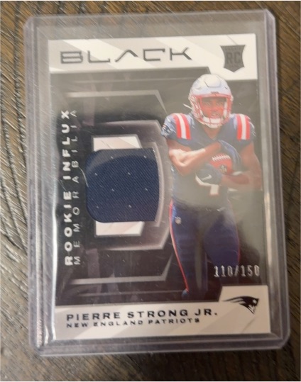 2022 Panini Black Rookie Influx #RIM-PST Pierre Strong Jr — front