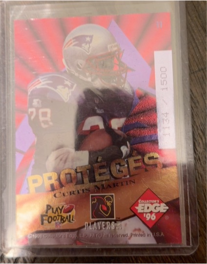 1996 Collector's Edge #11 Curtis Martin Proteges — front