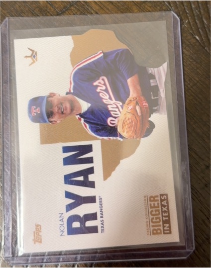 2022 Topps X Bobby Witt Jr Crown Collection Nolan Ryan BIT1 Bigger in Texas — front