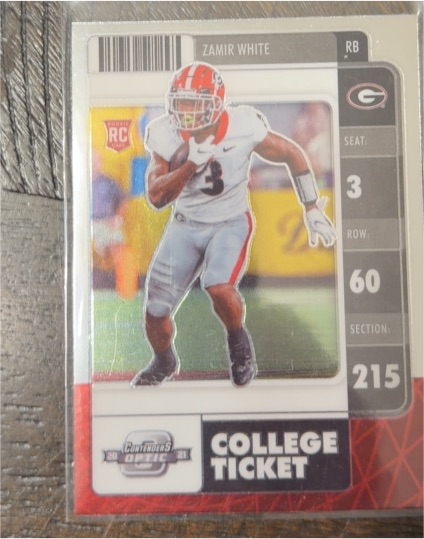 2022 Panini Chronicles Contenders Optic College Ticket #22 Zamir White — front