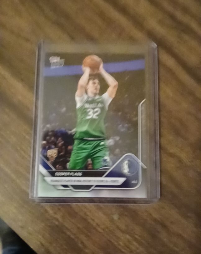 2024 Topps Now #241 Cooper Flagg Rookie Dallas Mavericks 50 Point Game — front