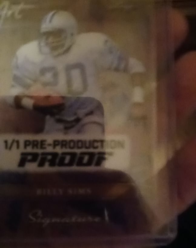 2025 Leaf Pre-Production Proof - Aquatic Billy Sims #A-BS3 Octopus Shimmer 1/1 — front