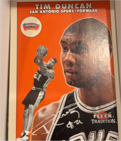 2000-01 Fleer Tradition #148 Tim Duncan — front