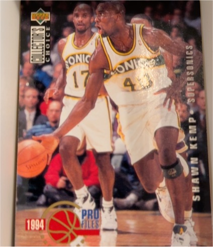 1994-95 Upper Deck Collector's Choice Pro Files #203 Shawn Kemp — front