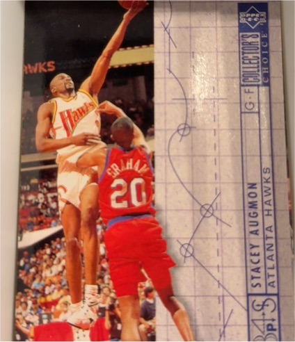 1994-95 Upper Deck Collector's Choice #372 Stacey Augmon Atlanta Hawks — front