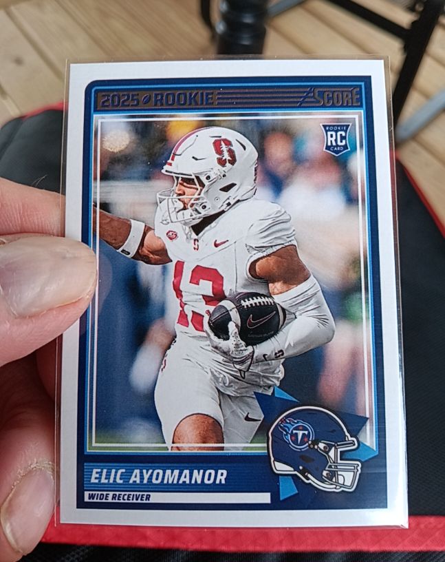 2025 Score #5 Elic Ayomanor Rookie — front