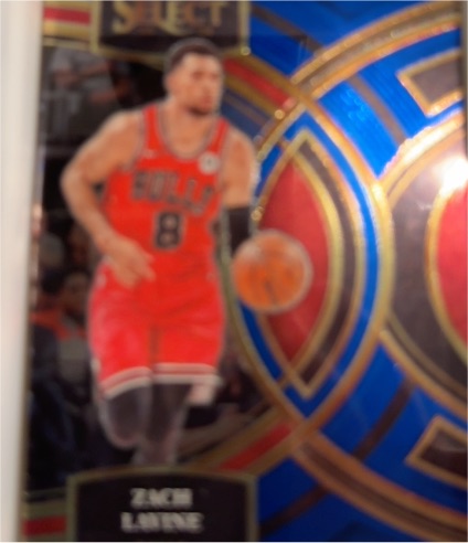 2023-24 Panini Select Premier Level #185 Zach LaVine Blue Prizm — front