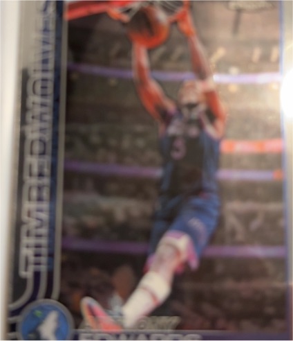 2026 Topps Chrome #17 Anthony Edwards — front