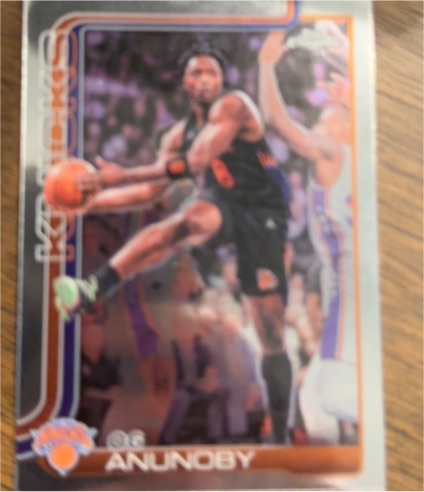 2025-26 Topps Chrome Update #43 OG Anunoby New York Knicks — front