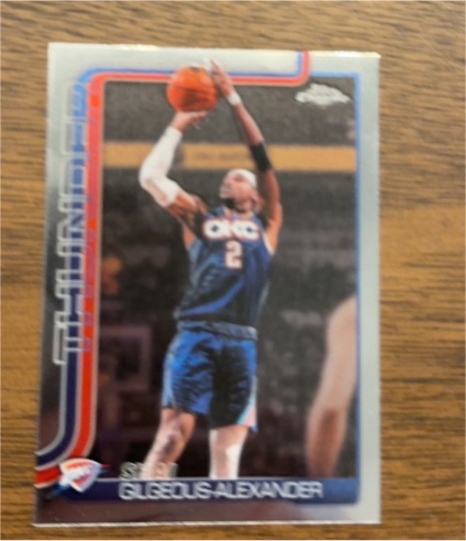2025-26 Topps Chrome Update #10 Shai Gilgeous-Alexander — front