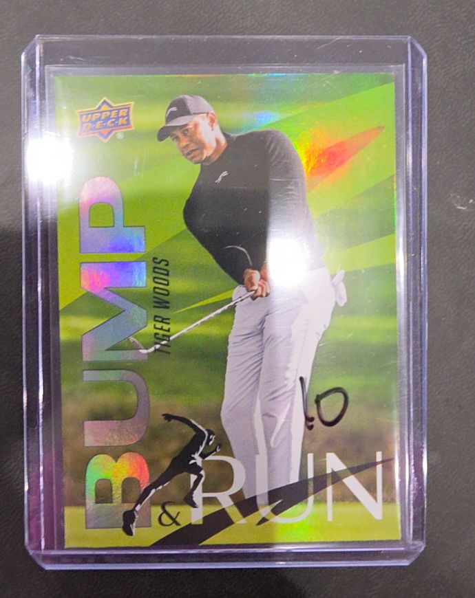 2026 Upper Deck Tiger Woods Bump And Run #BR-18 — front