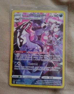 2023 Pokémon Astral Radiance TG10 Galarian Obstagoon — front
