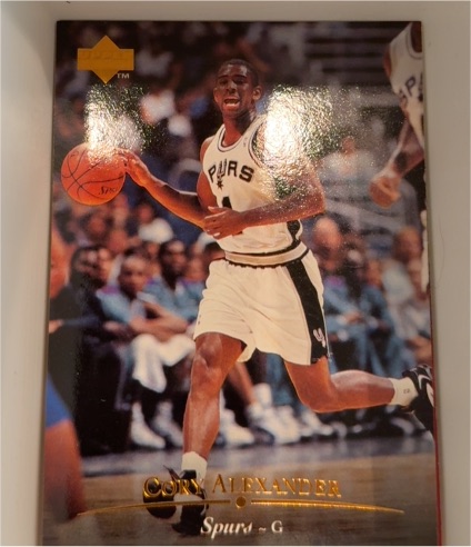 1995-96 Upper Deck #301 Cory Alexander — front
