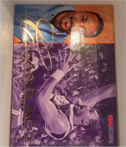 1995-96 NBA Hoops Class Act #240 Karl Malone — front