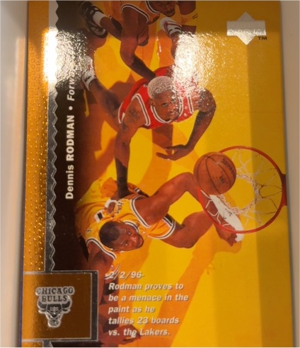 1996-97 Upper Deck #19 Dennis Rodman — front