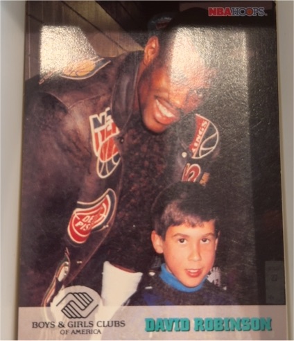1993-94 NBA Hoops #291 David Robinson Boys and Girls Club — front