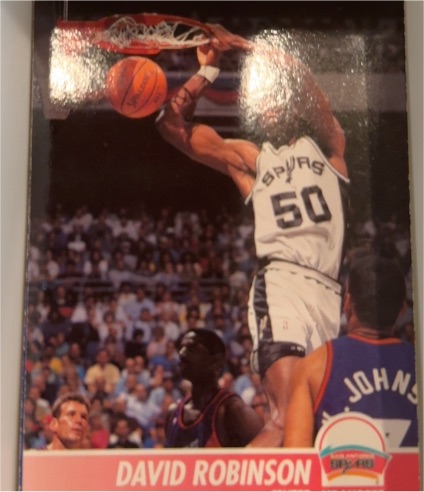 1990-91 NBA Hoops Collect-A-Books #34 David Robinson — front