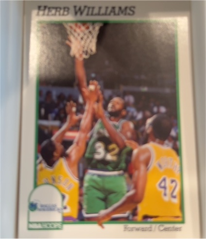1991-92 NBA Hoops #50 Herb Williams — front