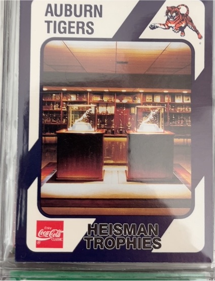 1989 Collegiate Collection Coca-Cola #512 Heisman Trophies Auburn Tigers — front