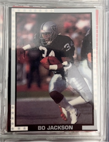 1990 Broder Football Black Border Bo Jackson Los Angeles Raiders #NNO — front