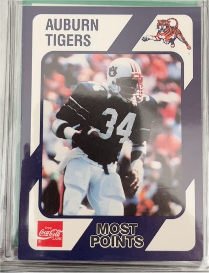 1989 Collegiate Collection Coke Auburn Tigers #223 Most Points — front