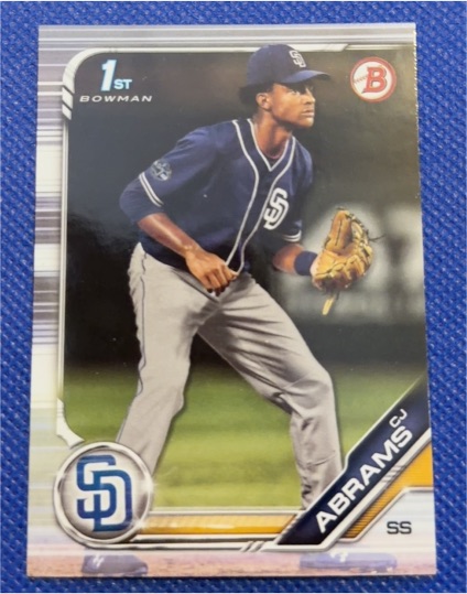 2019 Bowman Draft #BD-85 CJ Abrams — front