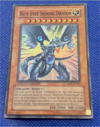 2004 Yu-Gi-Oh! MOV-EN001 Blue-Eyes Shining Dragon — front